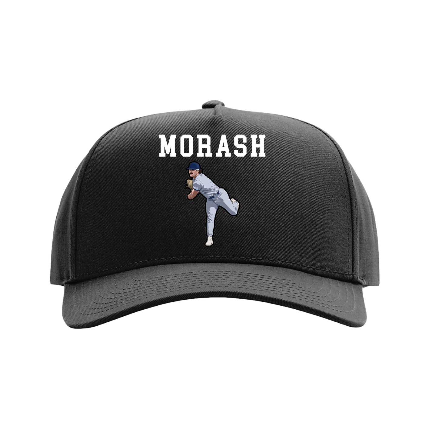 Full Fabric Five-Panel Champ Cap — Shirsey in Black