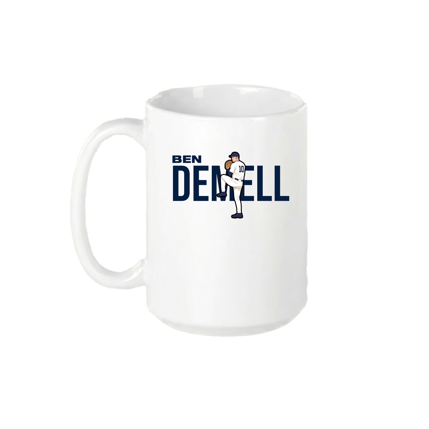 15oz Coffee Mug — Player Name in White
