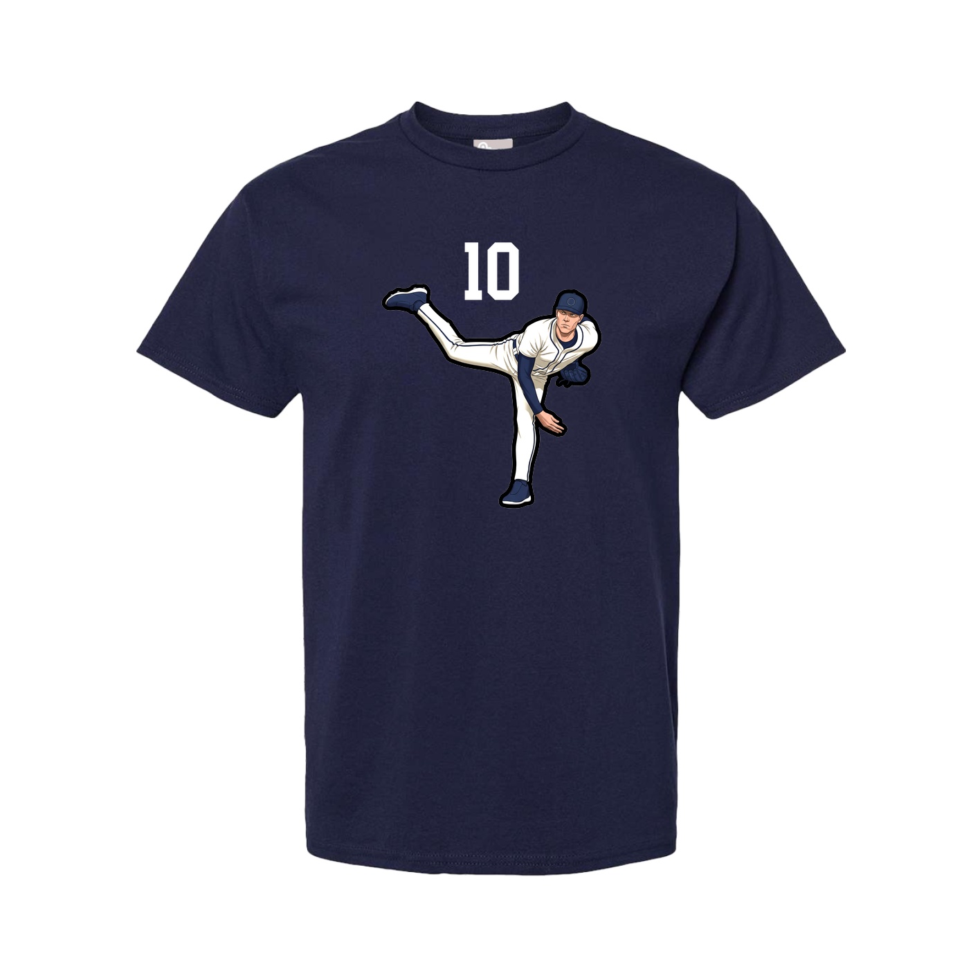 Youth Tee — Number Top in Navy