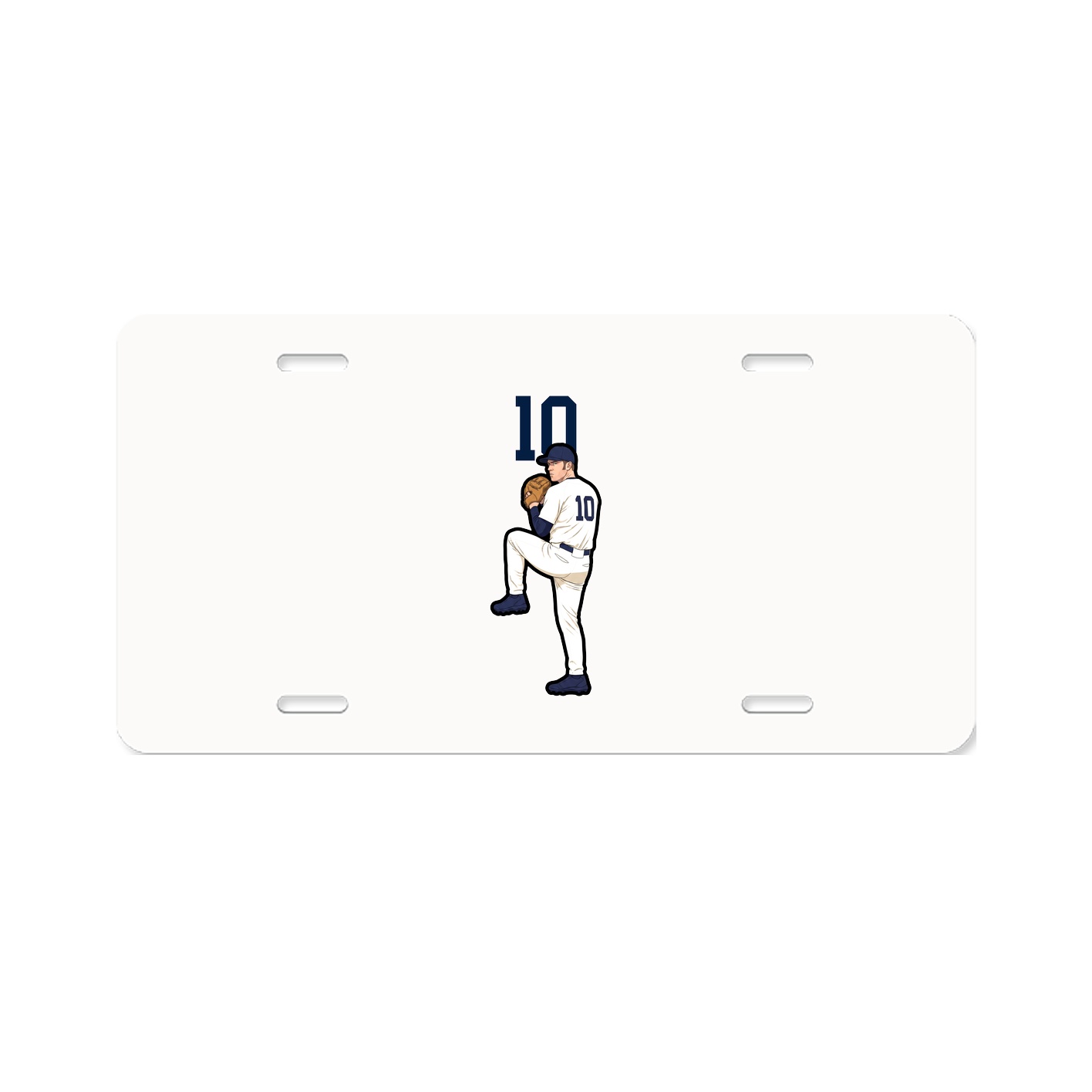 License Plate — Number Top in Classic