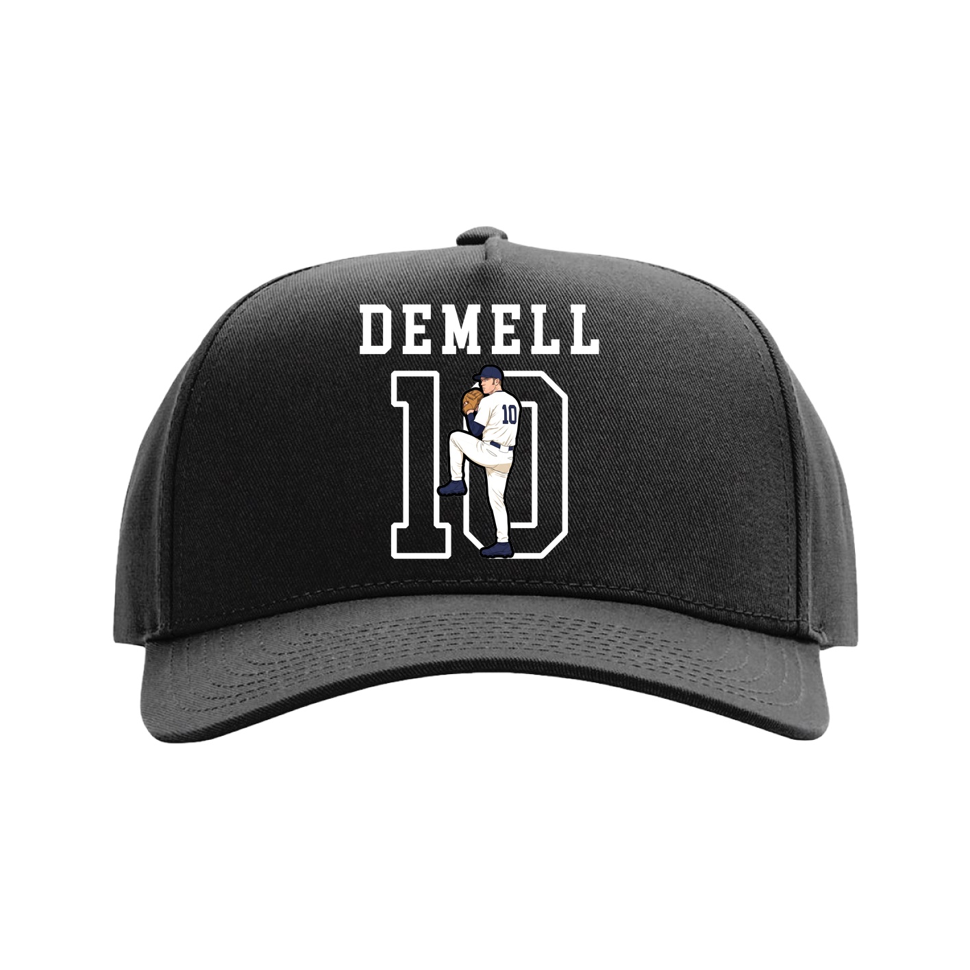 Full Fabric Five-Panel Champ Cap — Shirsey in Black