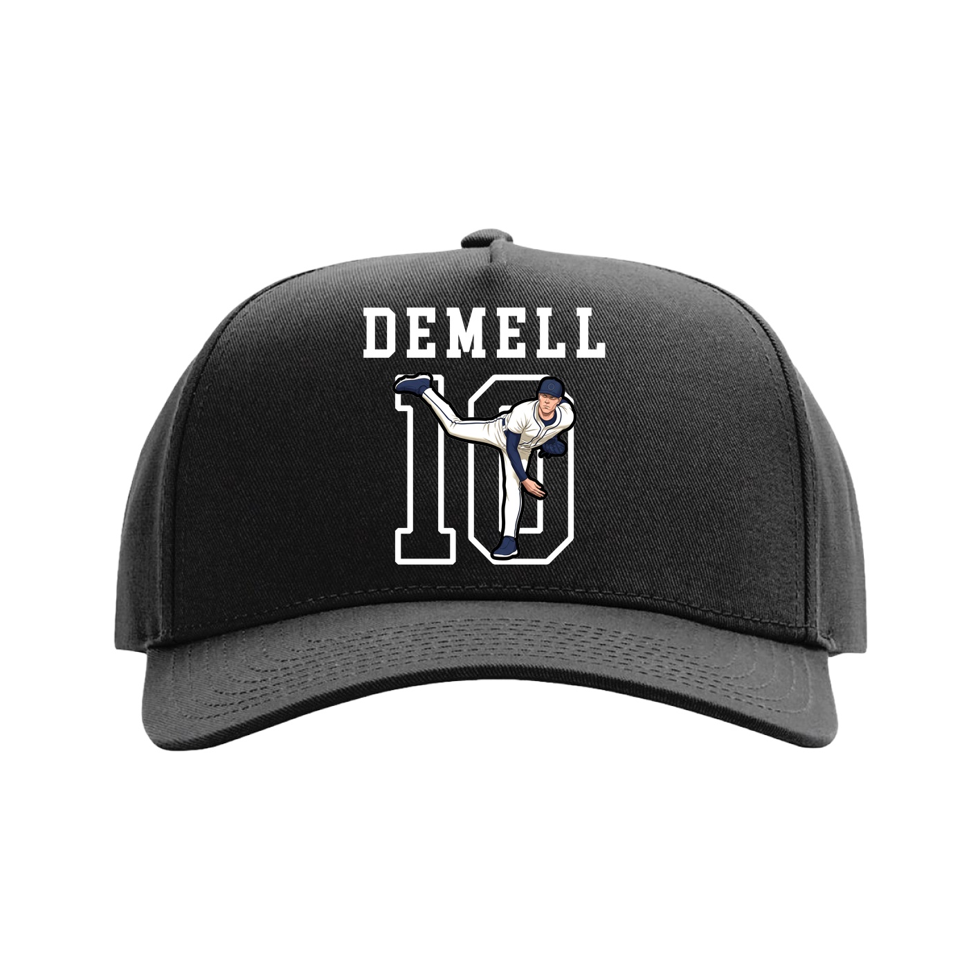 Full Fabric Five-Panel Champ Cap — Shirsey in Black