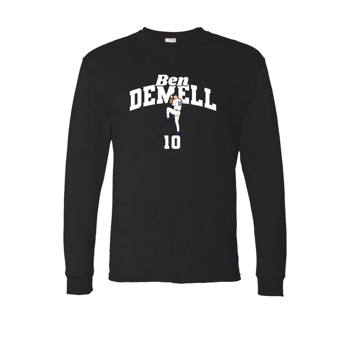 Long Sleeve Tee — Signature Arch in Black