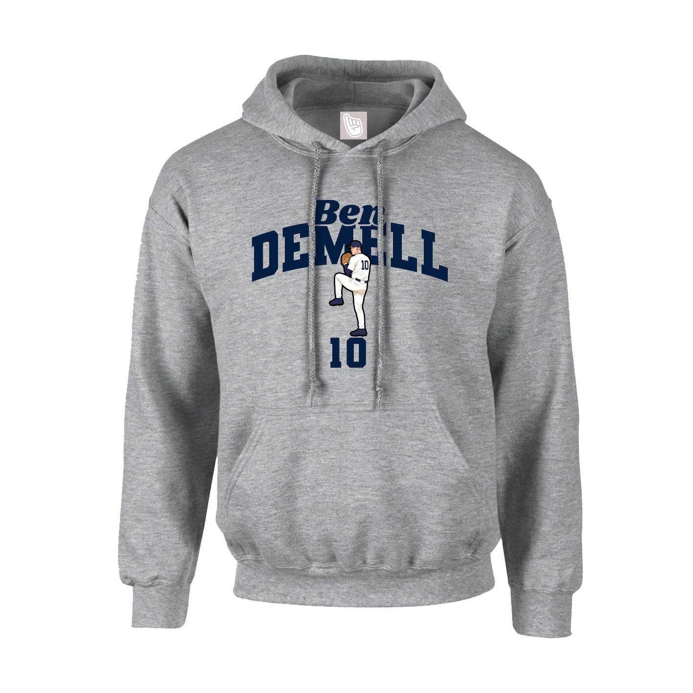 Youth Hoodie — Signature Arch in Grey