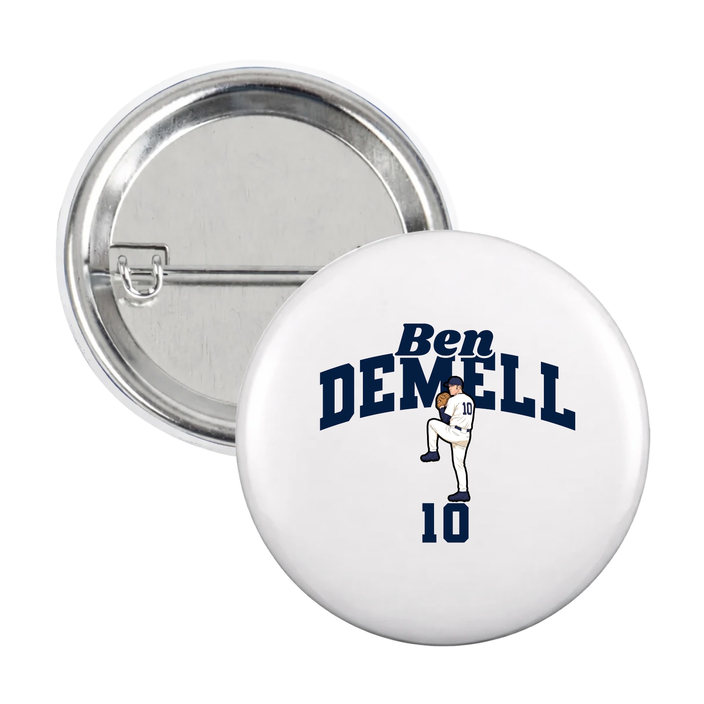 Game Day Button — Signature Arch in White