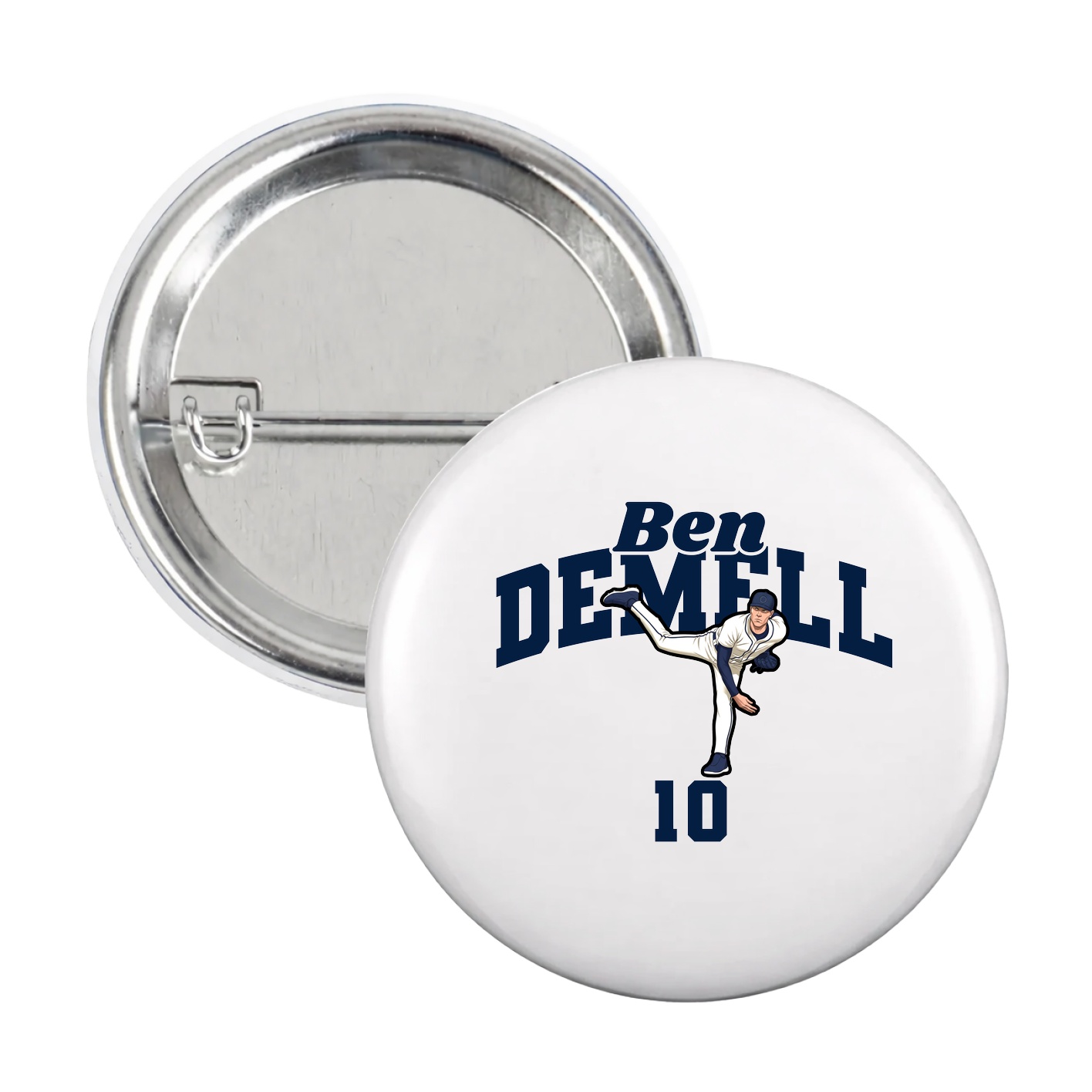 Game Day Button — Signature Arch in White