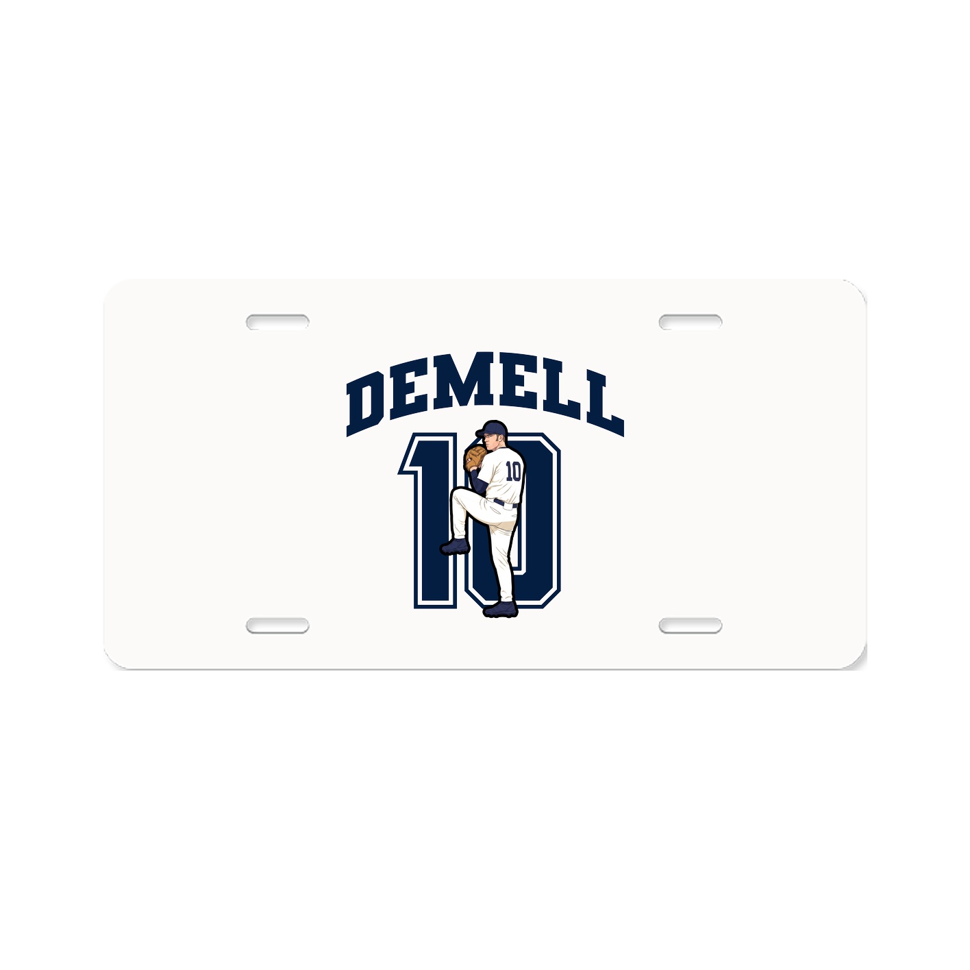 License Plate — Number in Classic