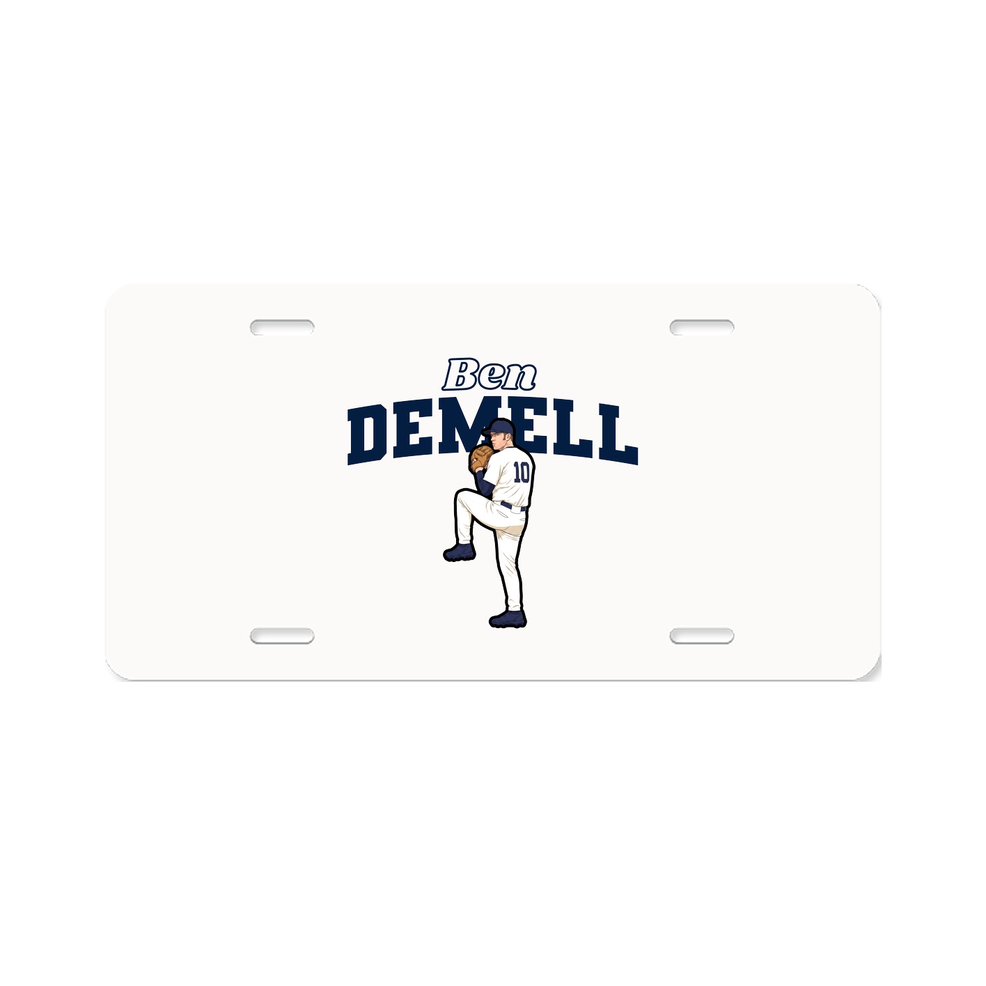 License Plate — Name Arch in Classic