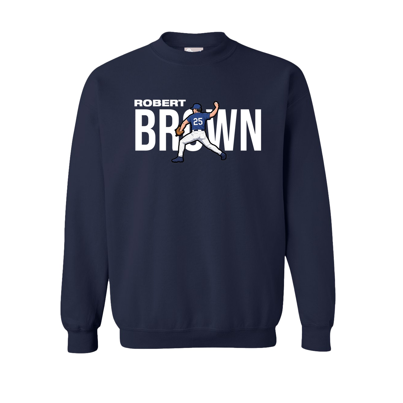 Fleece Crew — Player Name in Navy