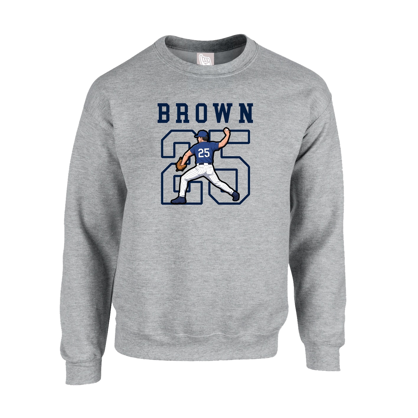 Fleece Crew — Shirsey in Grey