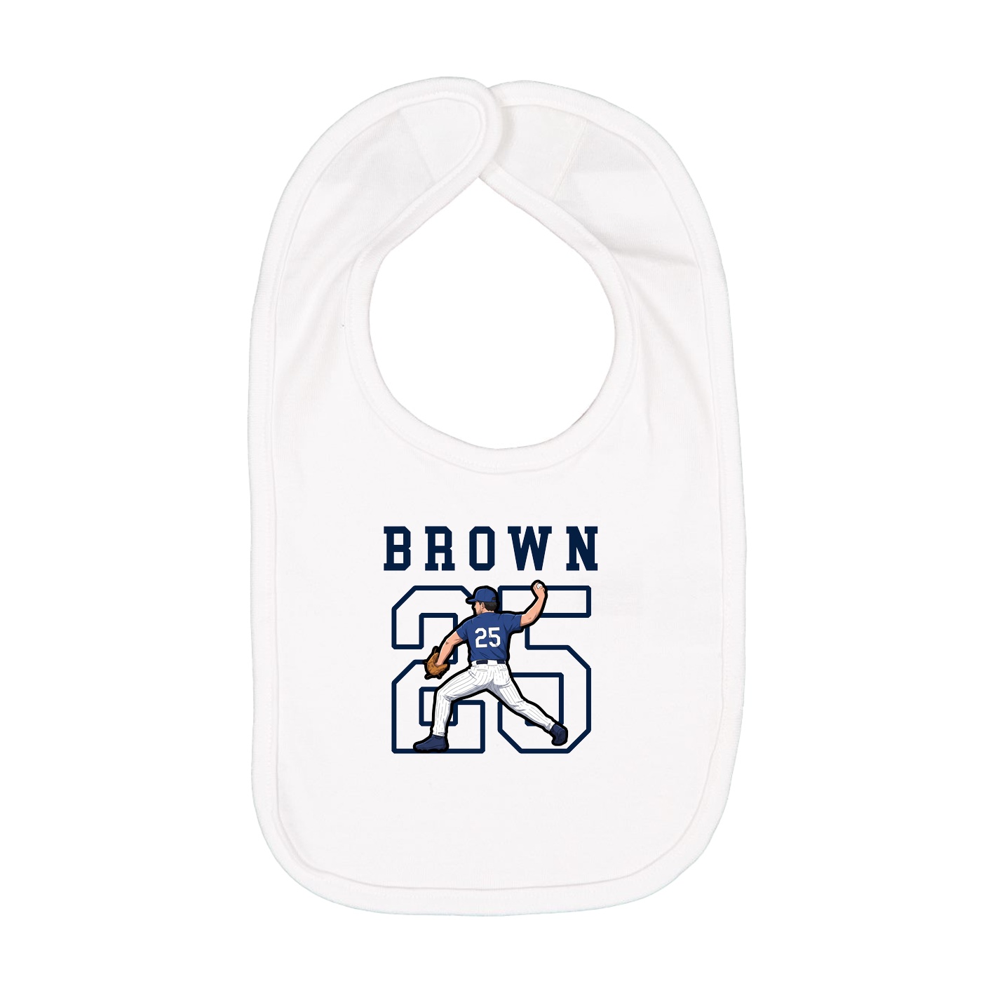 Infant Bib — Shirsey in White