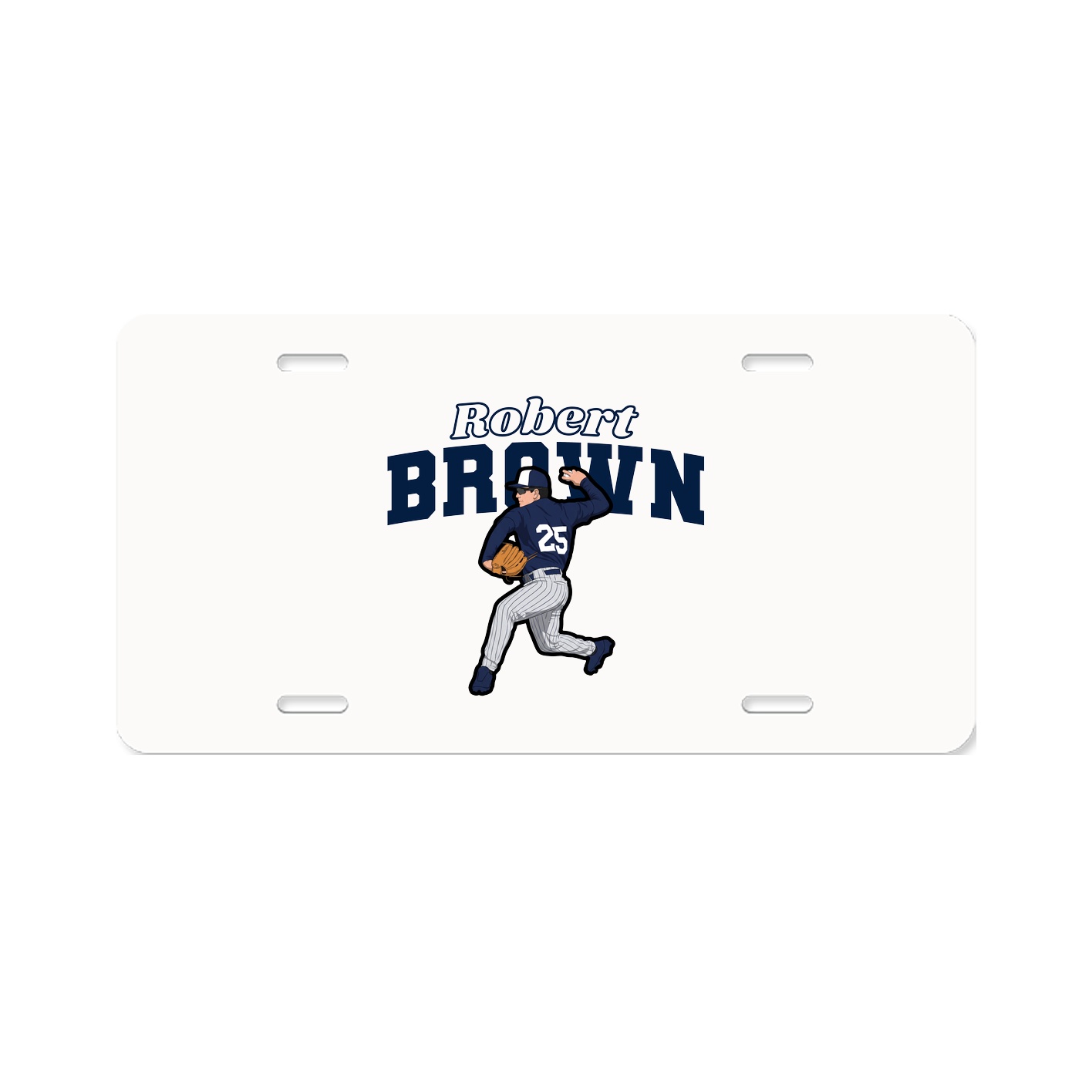 License Plate — Name Arch in Classic