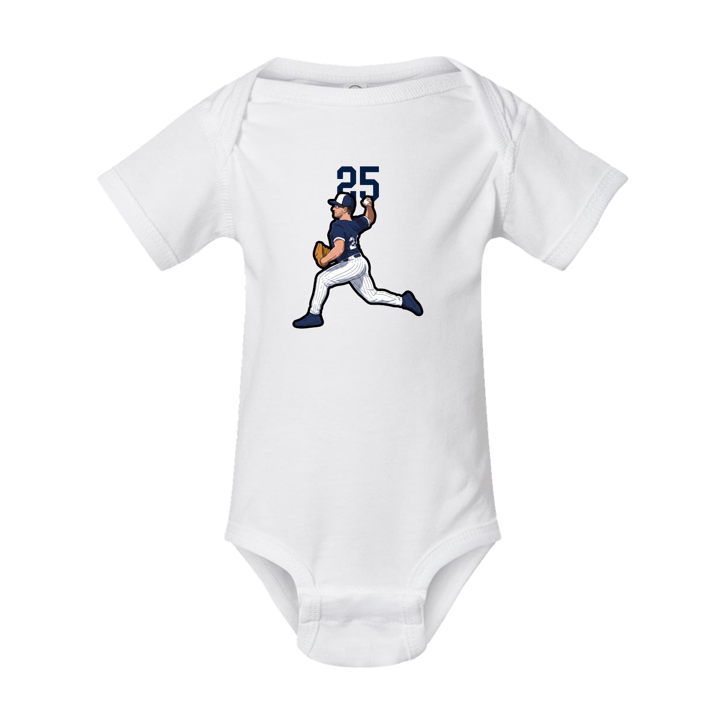 Baby Onesie — Number Top in White