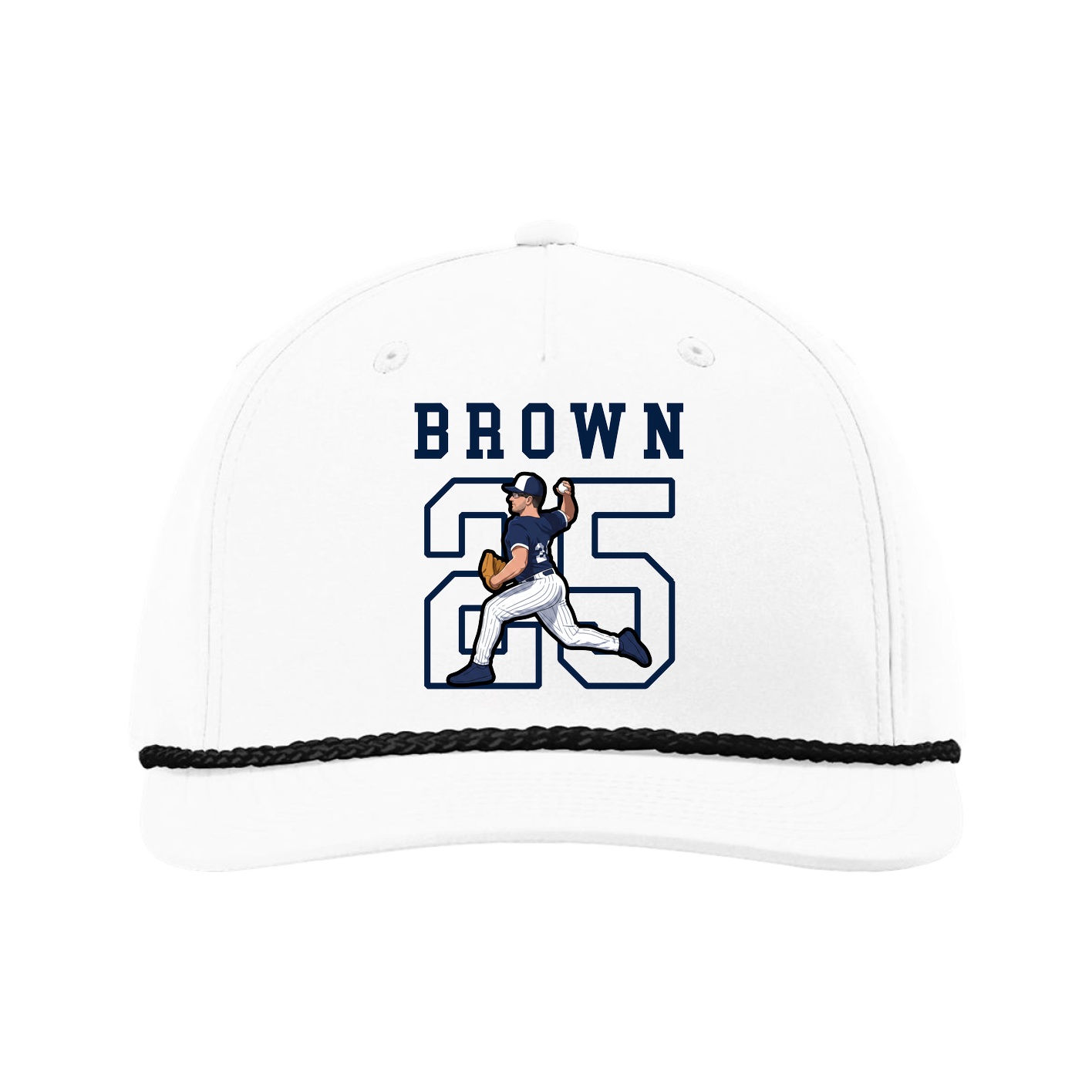 Five-Panel Classic Rope Cap — Shirsey in White