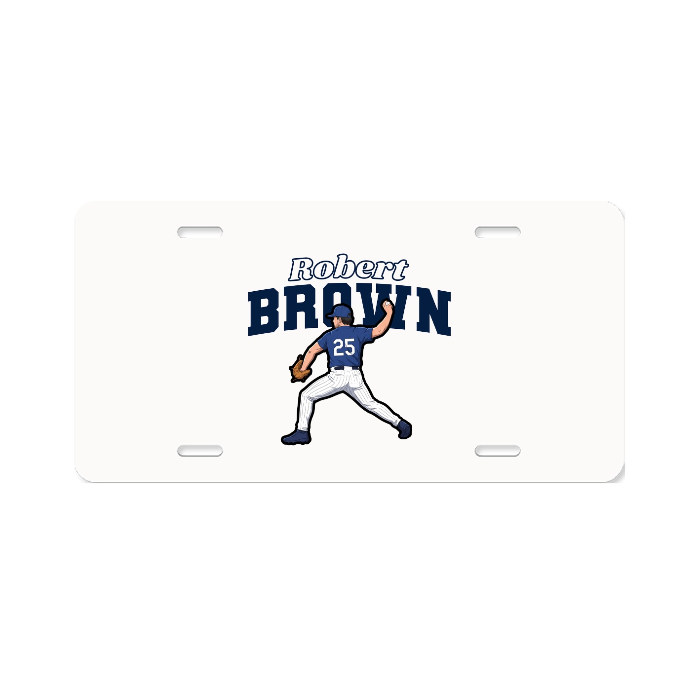 License Plate — Name Arch in Classic