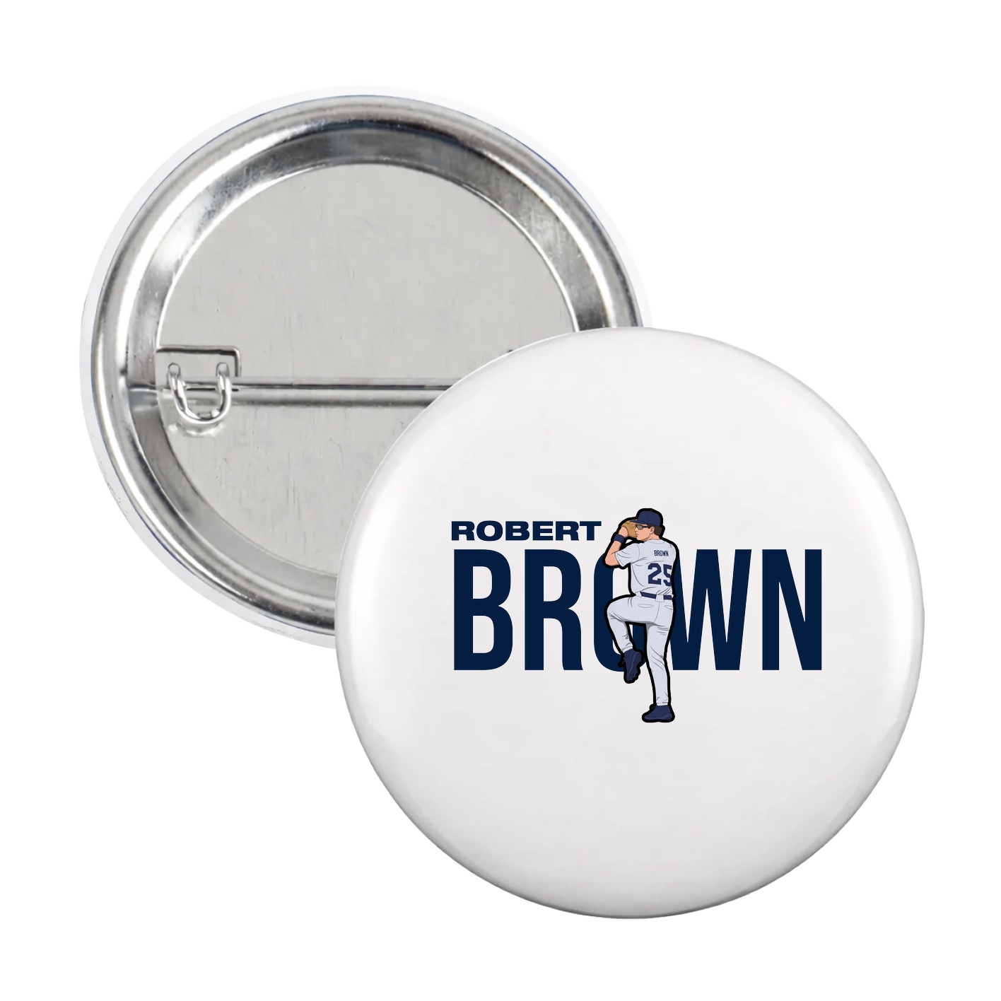 Game Day Button — Player Name in White