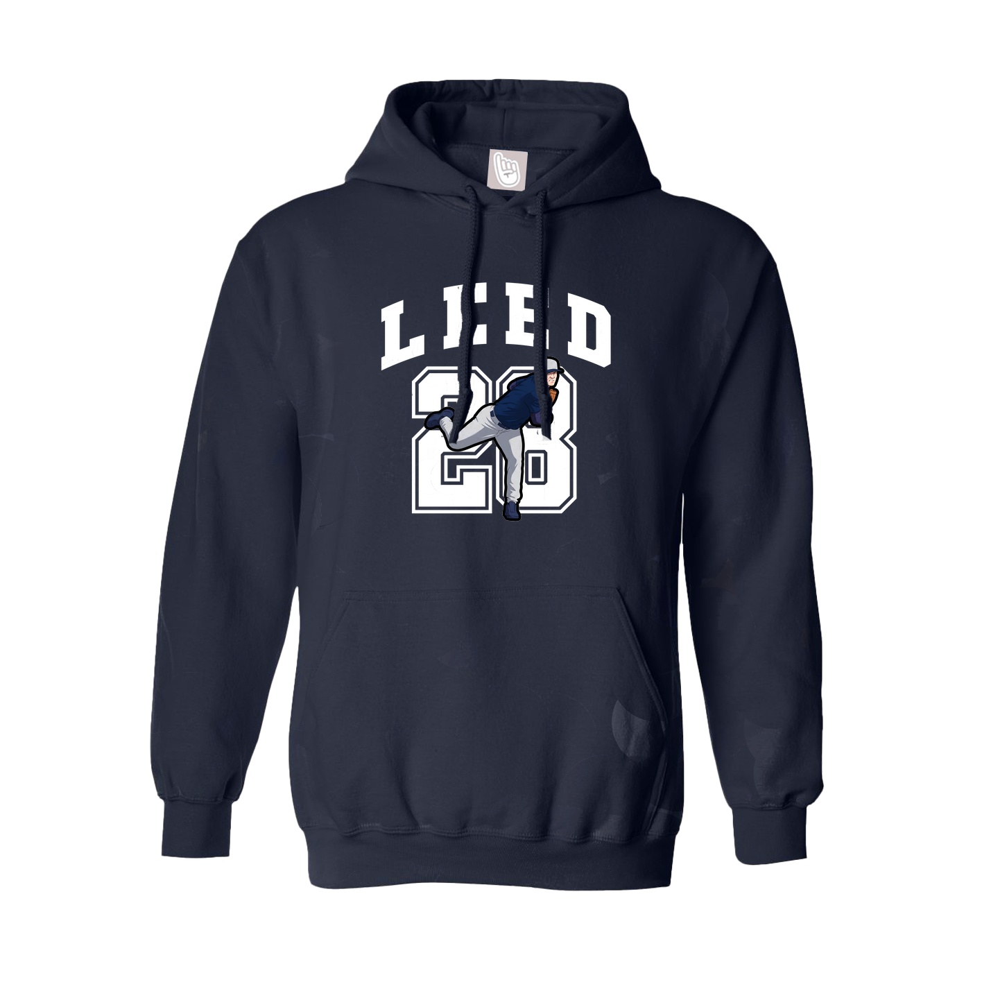 Hoodie — Number in Navy