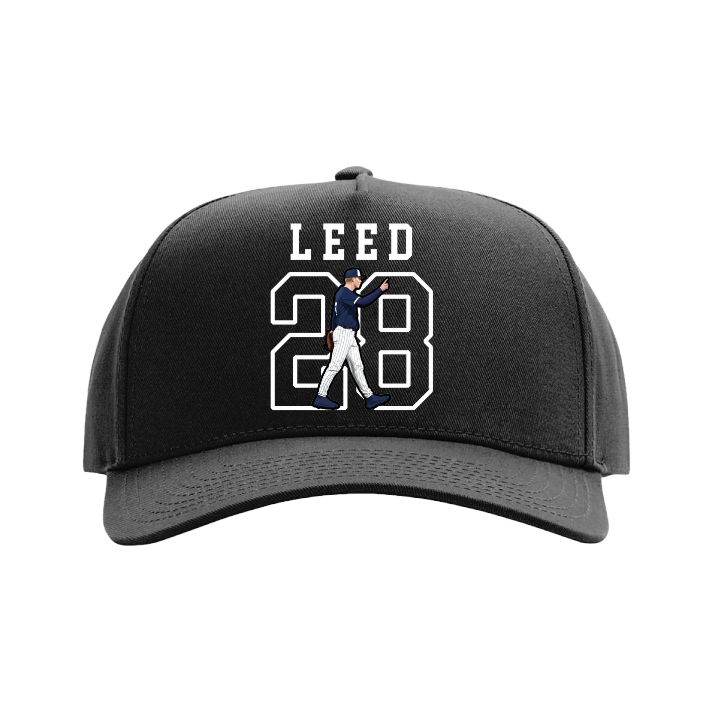 Full Fabric Five-Panel Champ Cap — Shirsey in Black