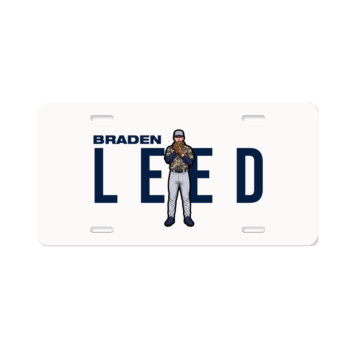 License Plate — Player Name in Classic