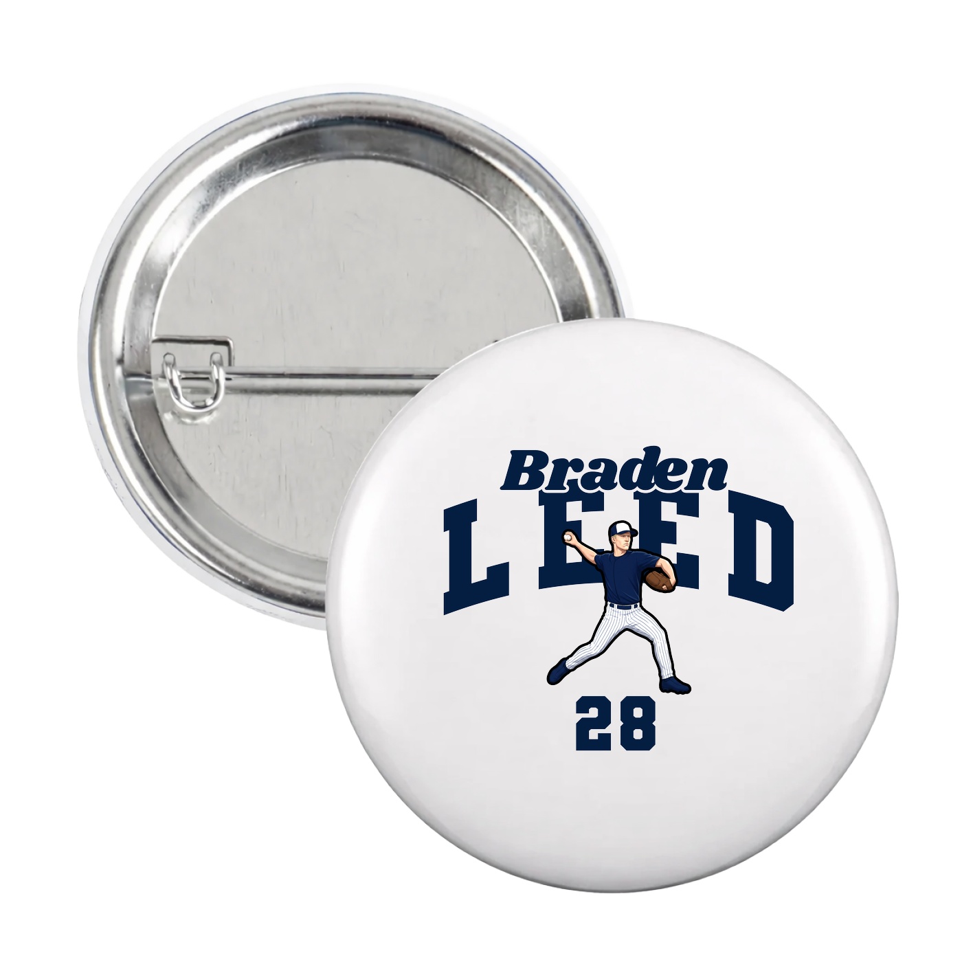 Game Day Button — Signature Arch in White