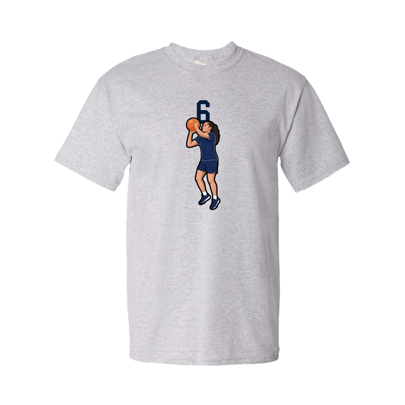 Tee — Number Top in Grey