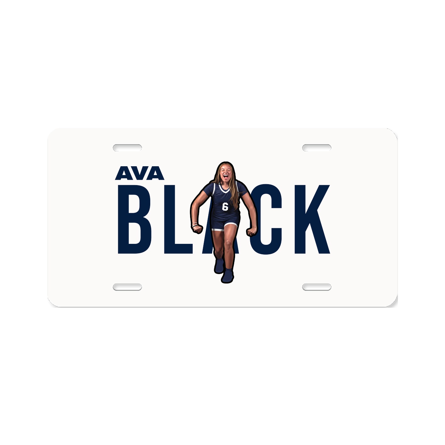 License Plate — Player Name in Classic