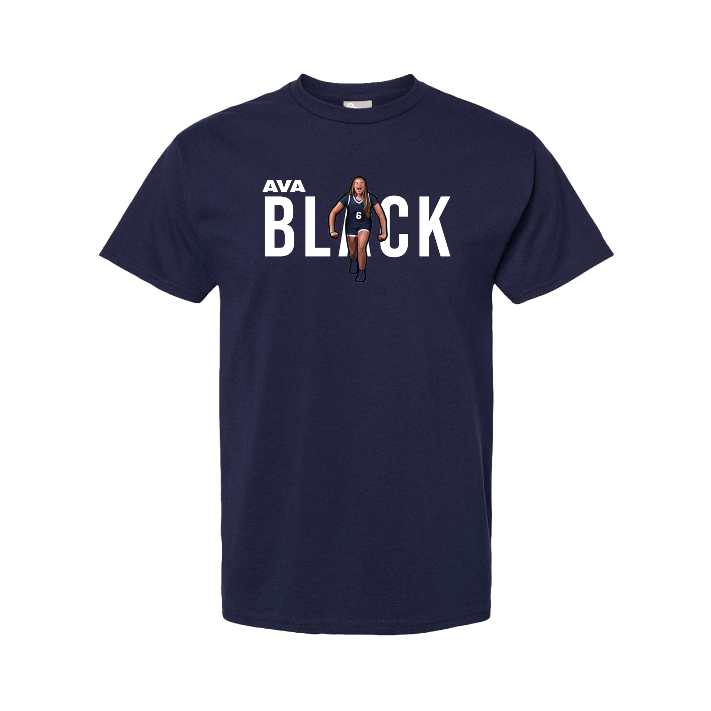 Tee — Player Name in Navy