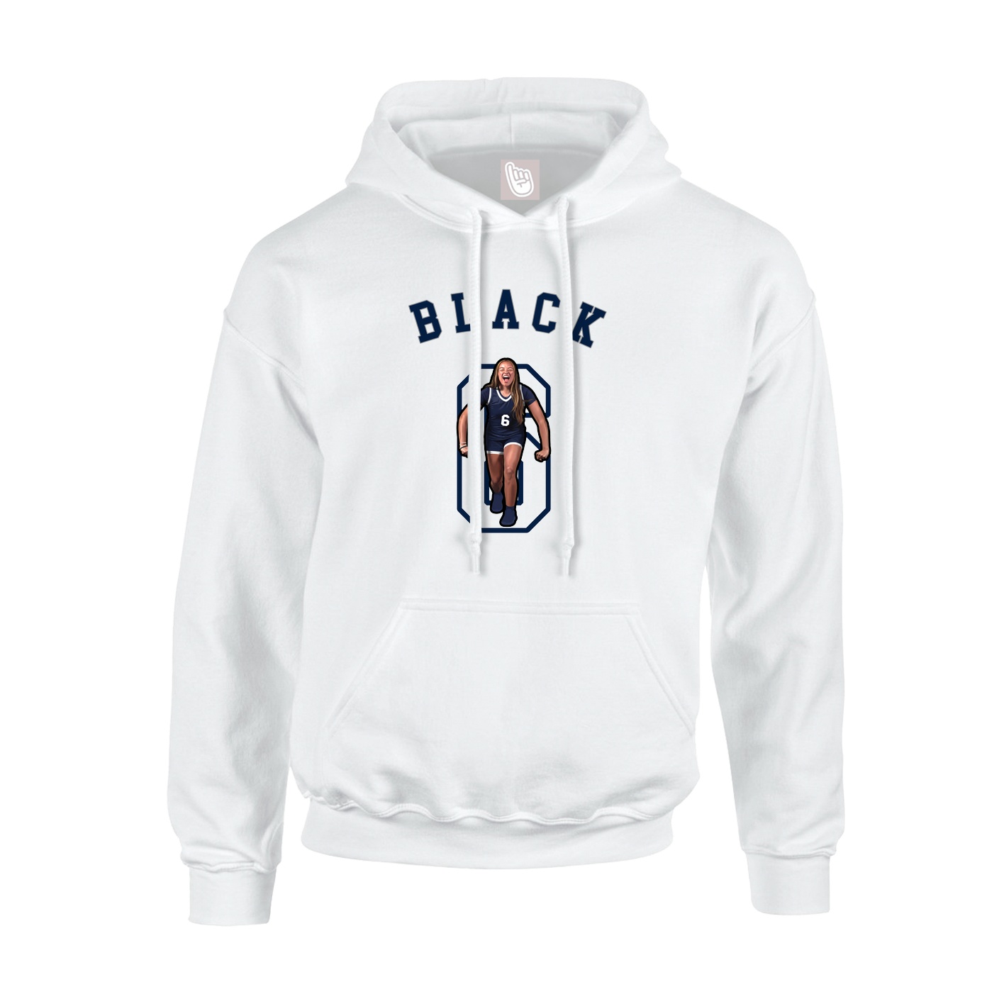 Youth Hoodie — Shirsey Arch in White