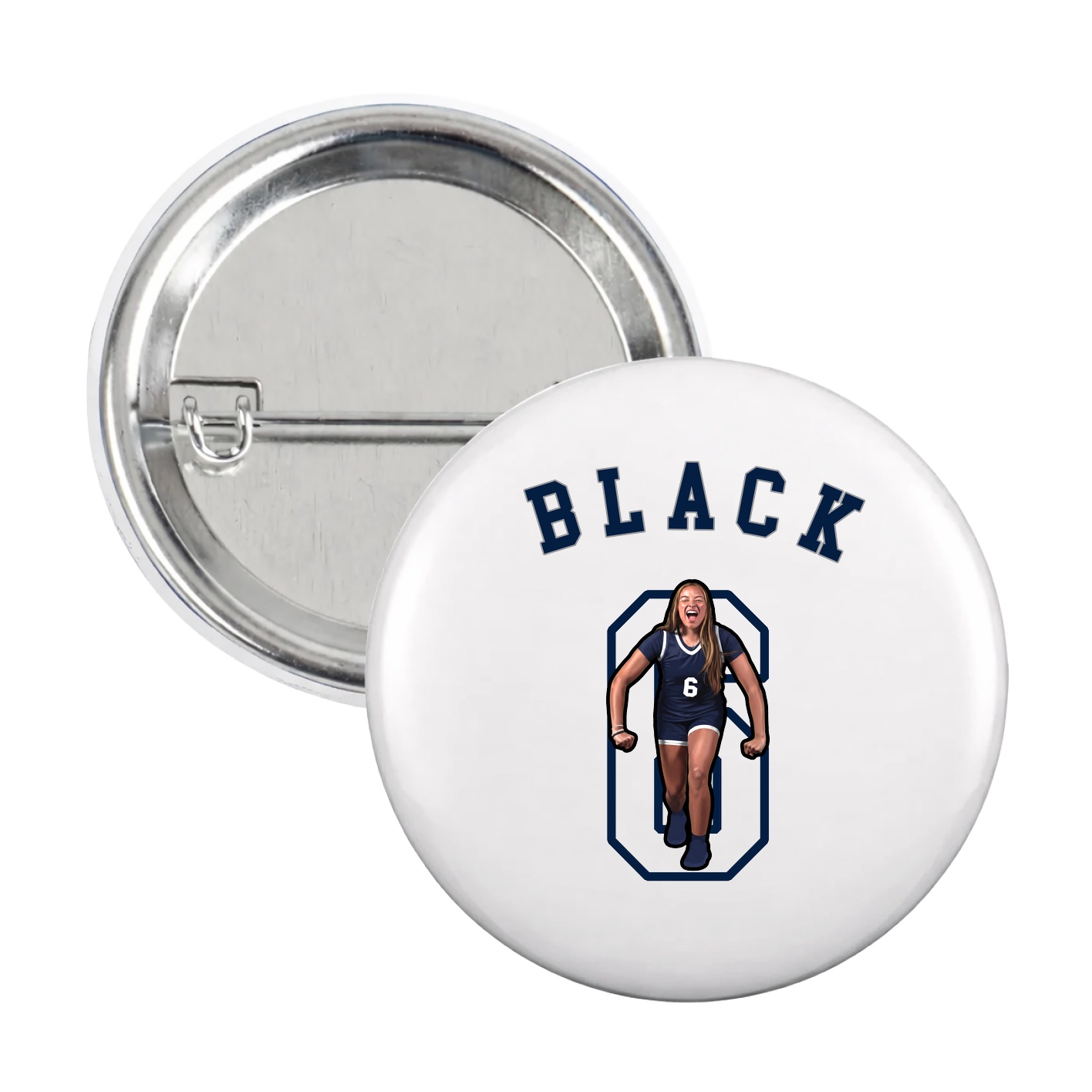 Game Day Button — Shirsey Arch in White