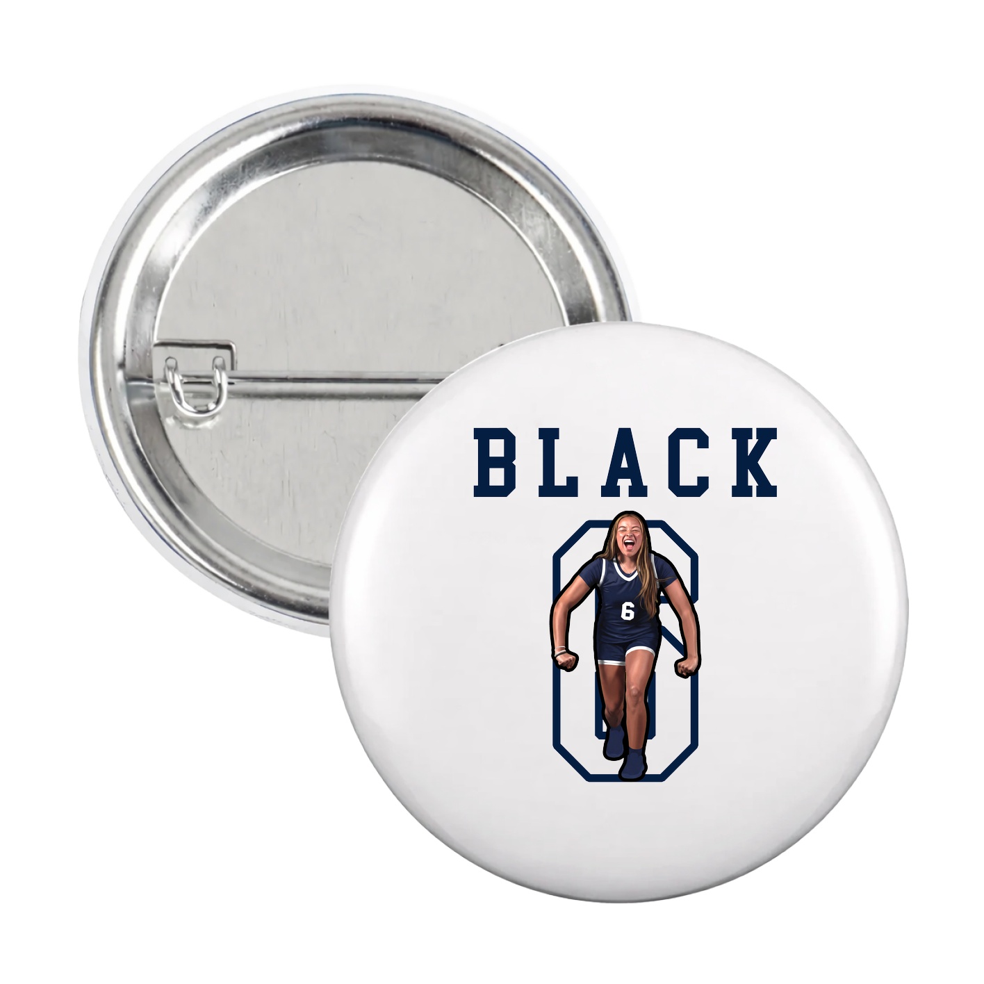 Game Day Button — Shirsey in White