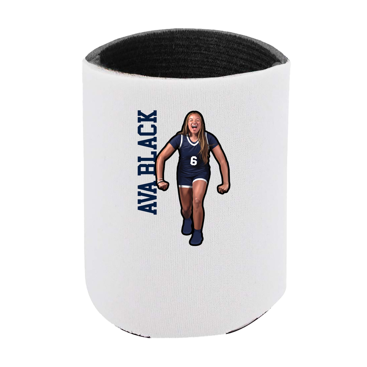 Can Holder — Name Vertical in White