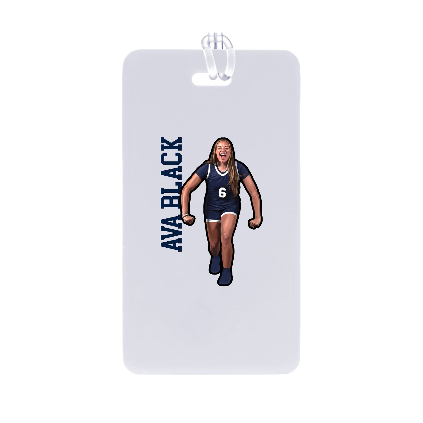 Bag Tag — Name Vertical in Classic