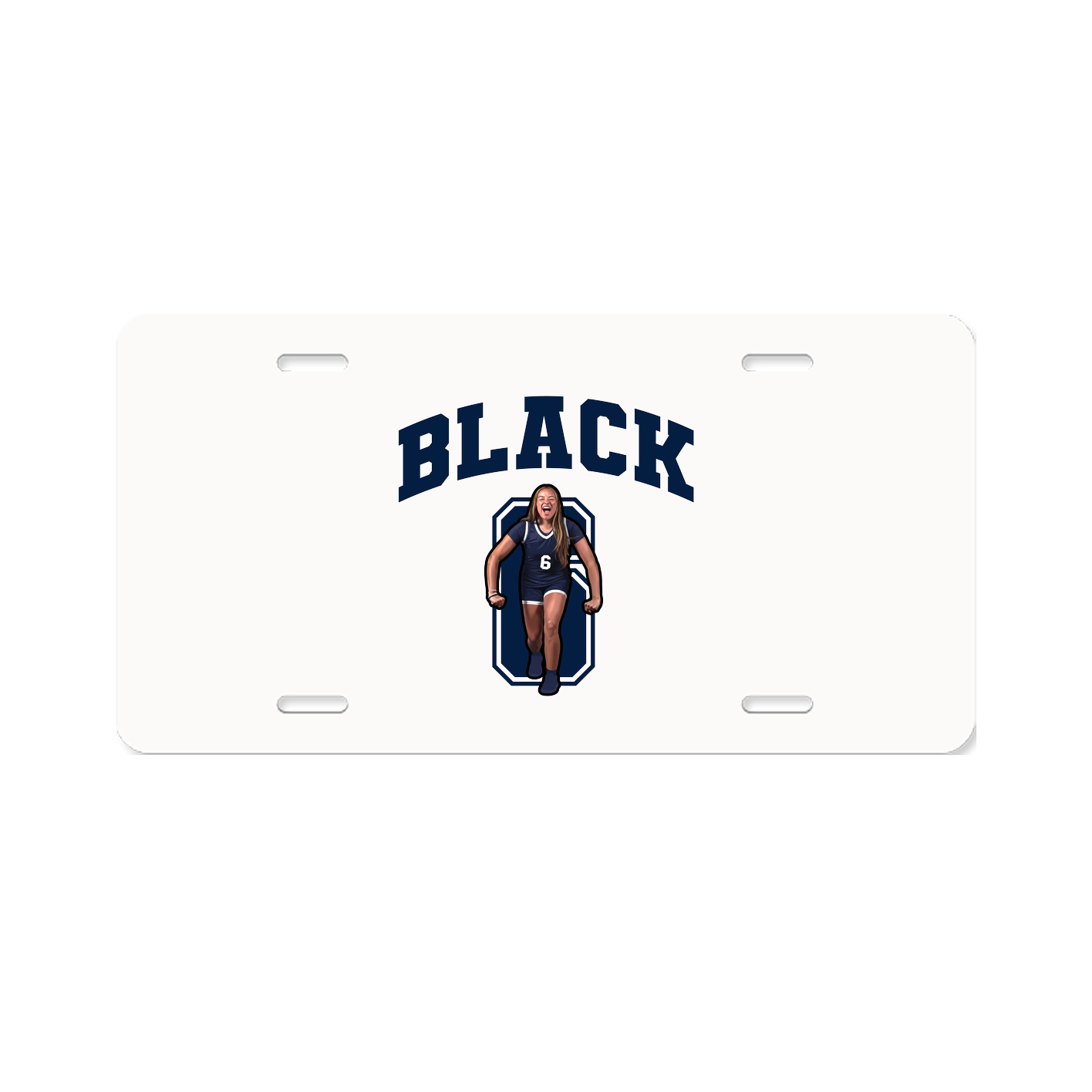 License Plate — Number in Classic