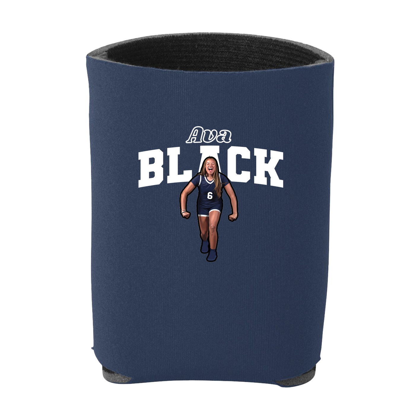 Can Holder — Name Arch in Navy