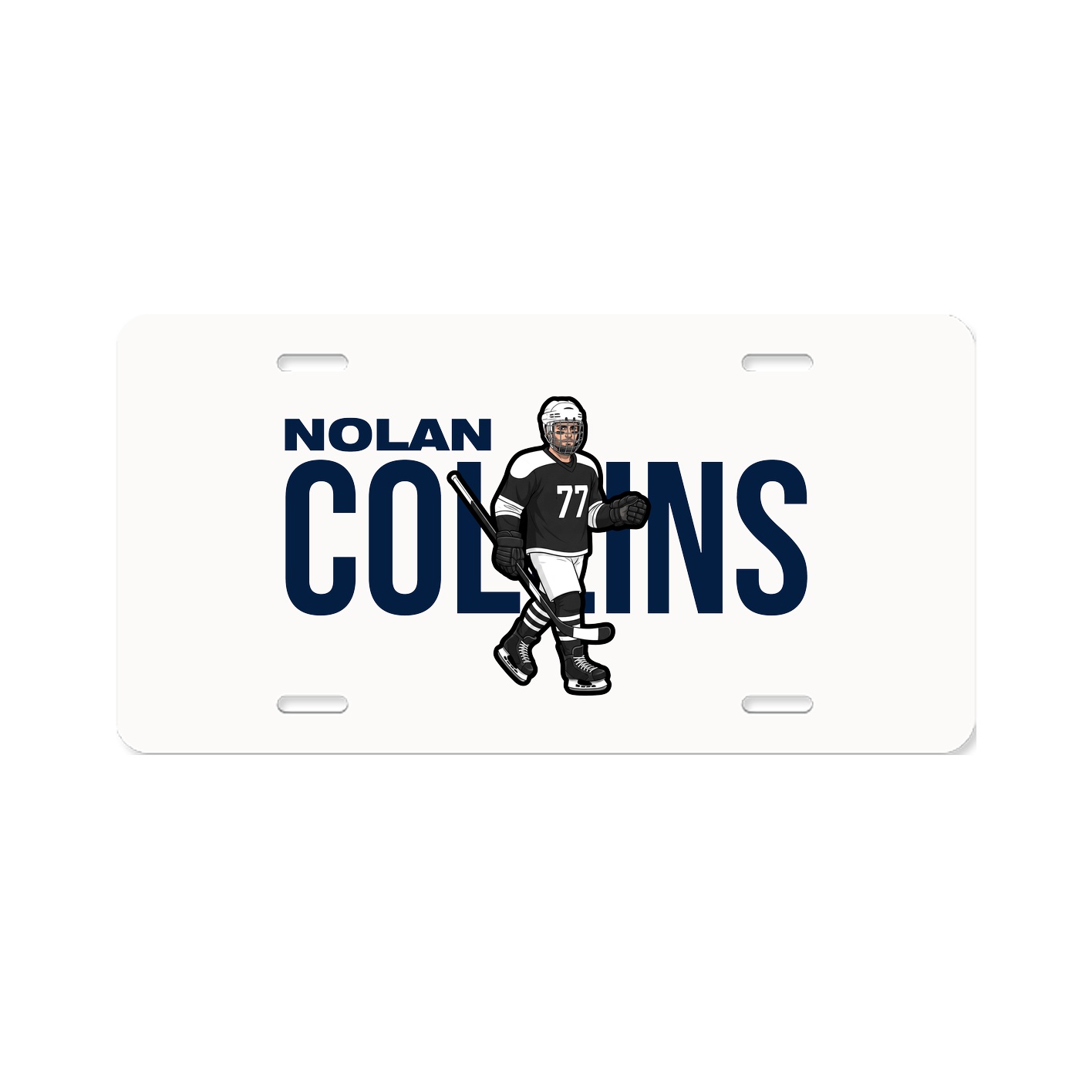License Plate — Player Name in Classic
