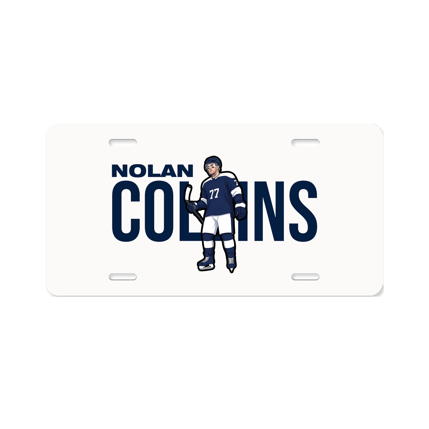 License Plate — Player Name in Classic