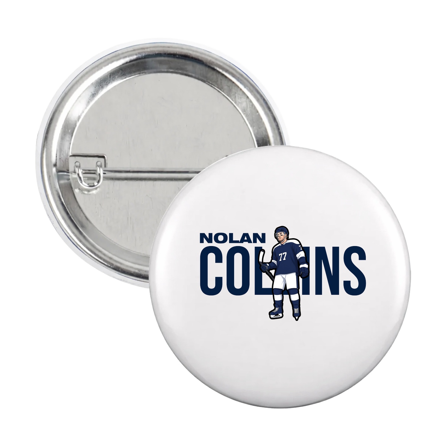 Game Day Button — Player Name in White