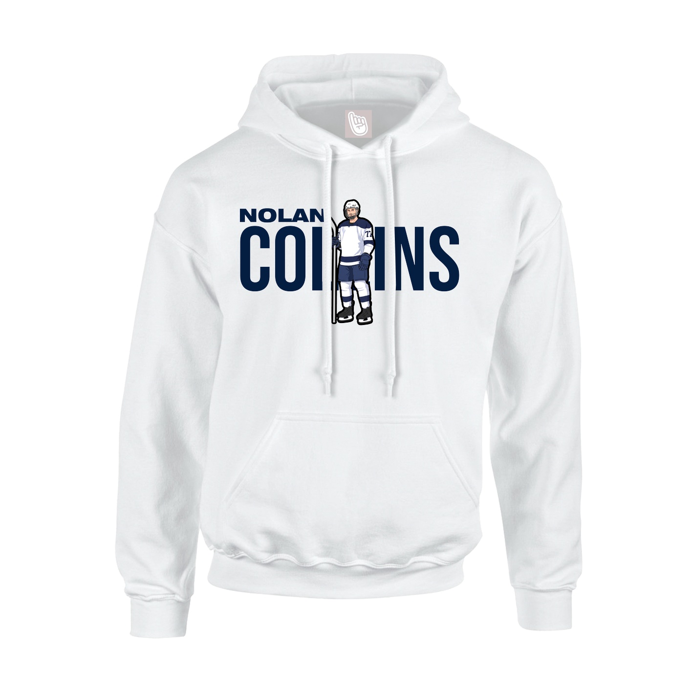 Youth Hoodie — Player Name in White