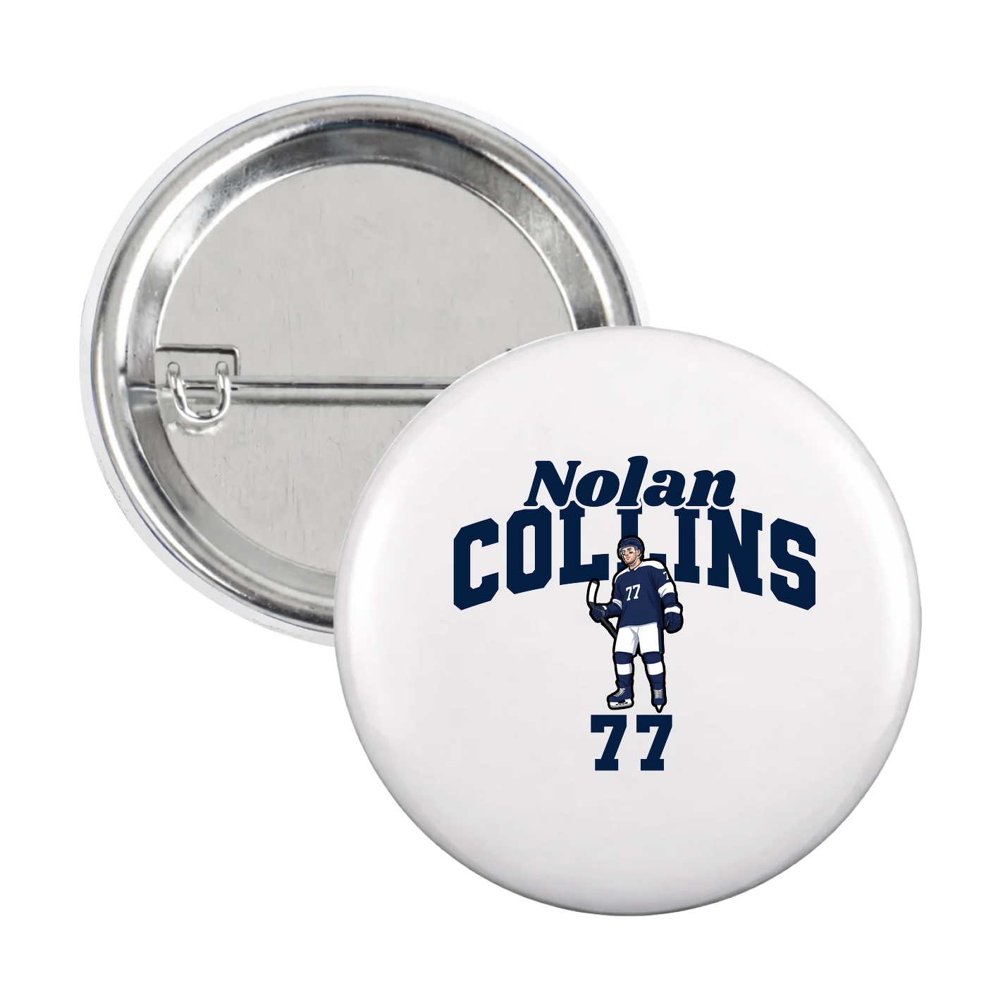Game Day Button — Signature Arch in White