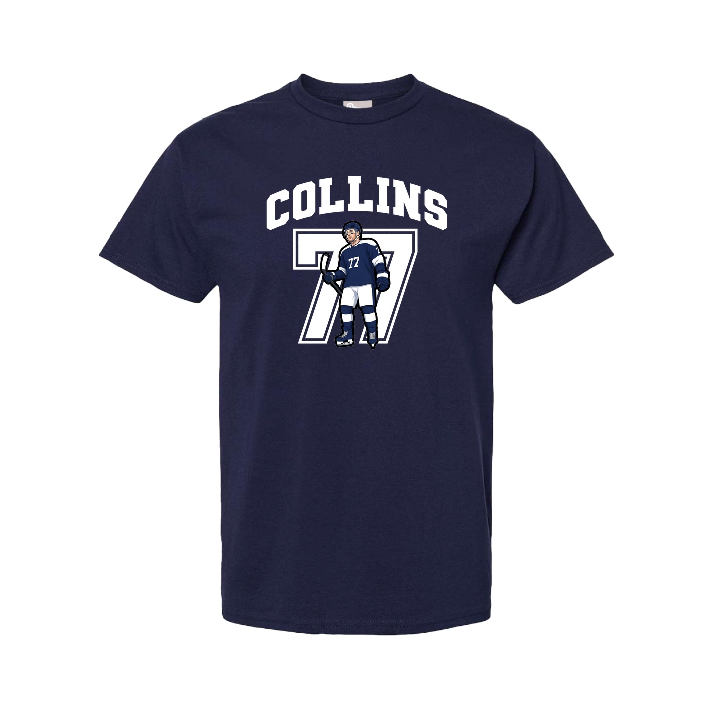 Youth Tee — Number in Navy