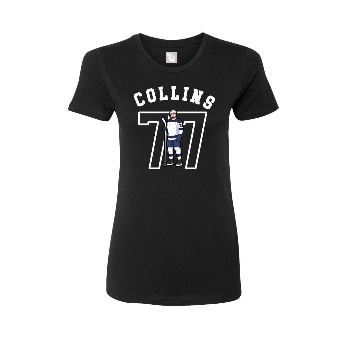 Fitted Women's Tee — Shirsey Arch in Black