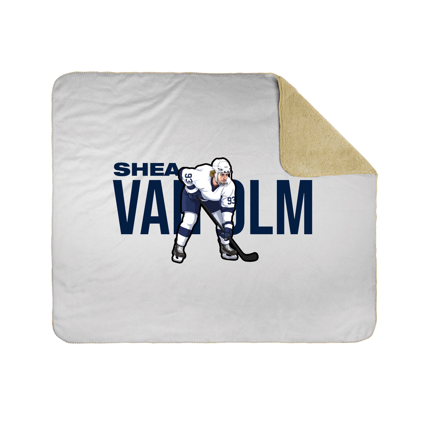 Throw Blanket — Player Name in White