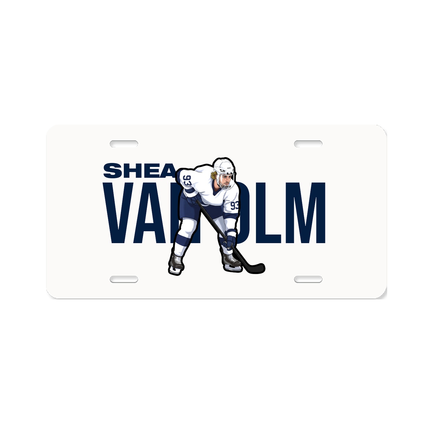 License Plate — Player Name in Classic