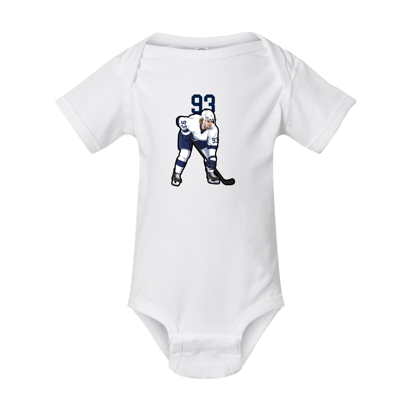 Baby Onesie — Number Top in White