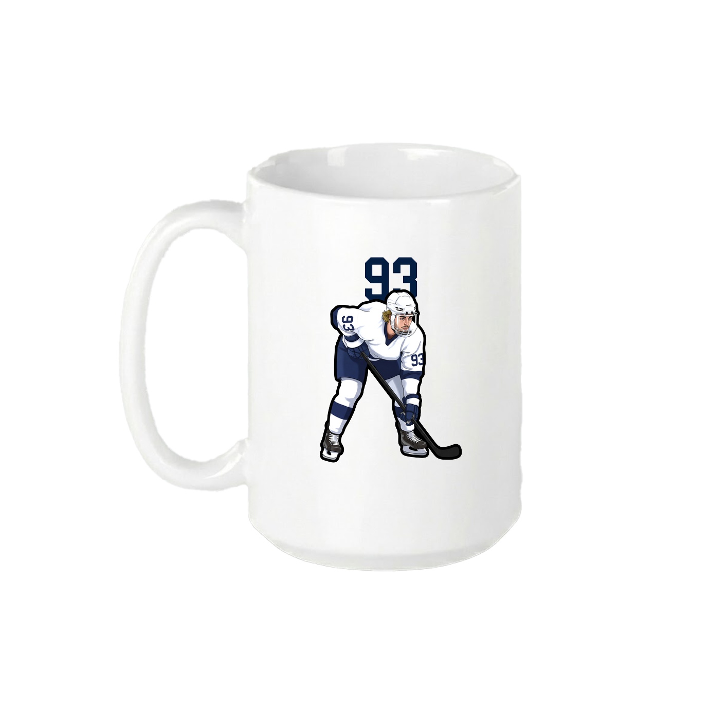 15oz Coffee Mug — Number Top in White