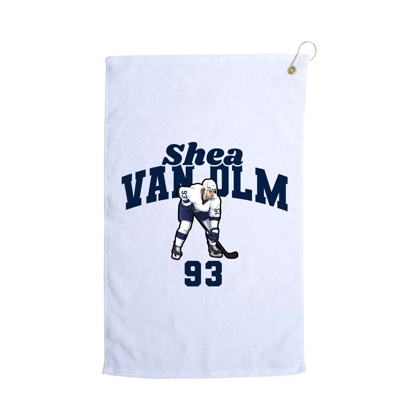 Golf Towel — Signature Arch in White