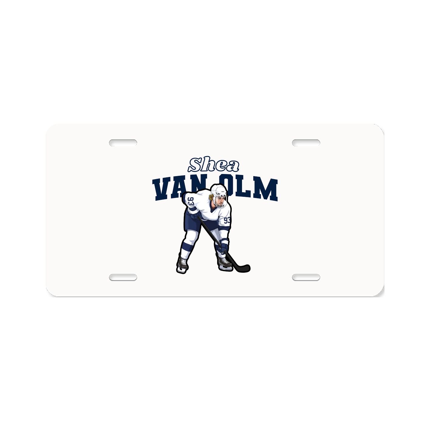 License Plate — Name Arch in Classic
