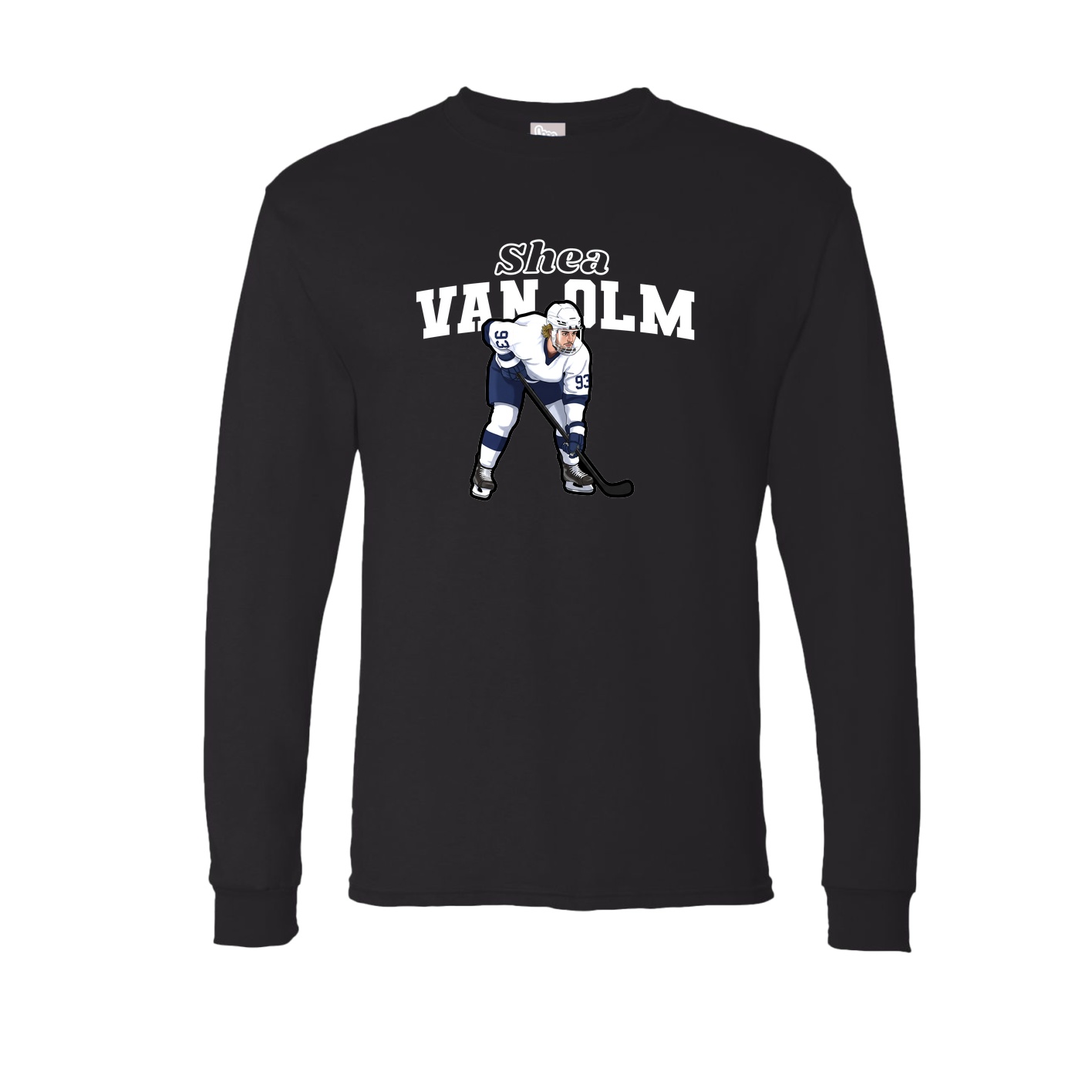 Long Sleeve Tee — Name Arch in Black