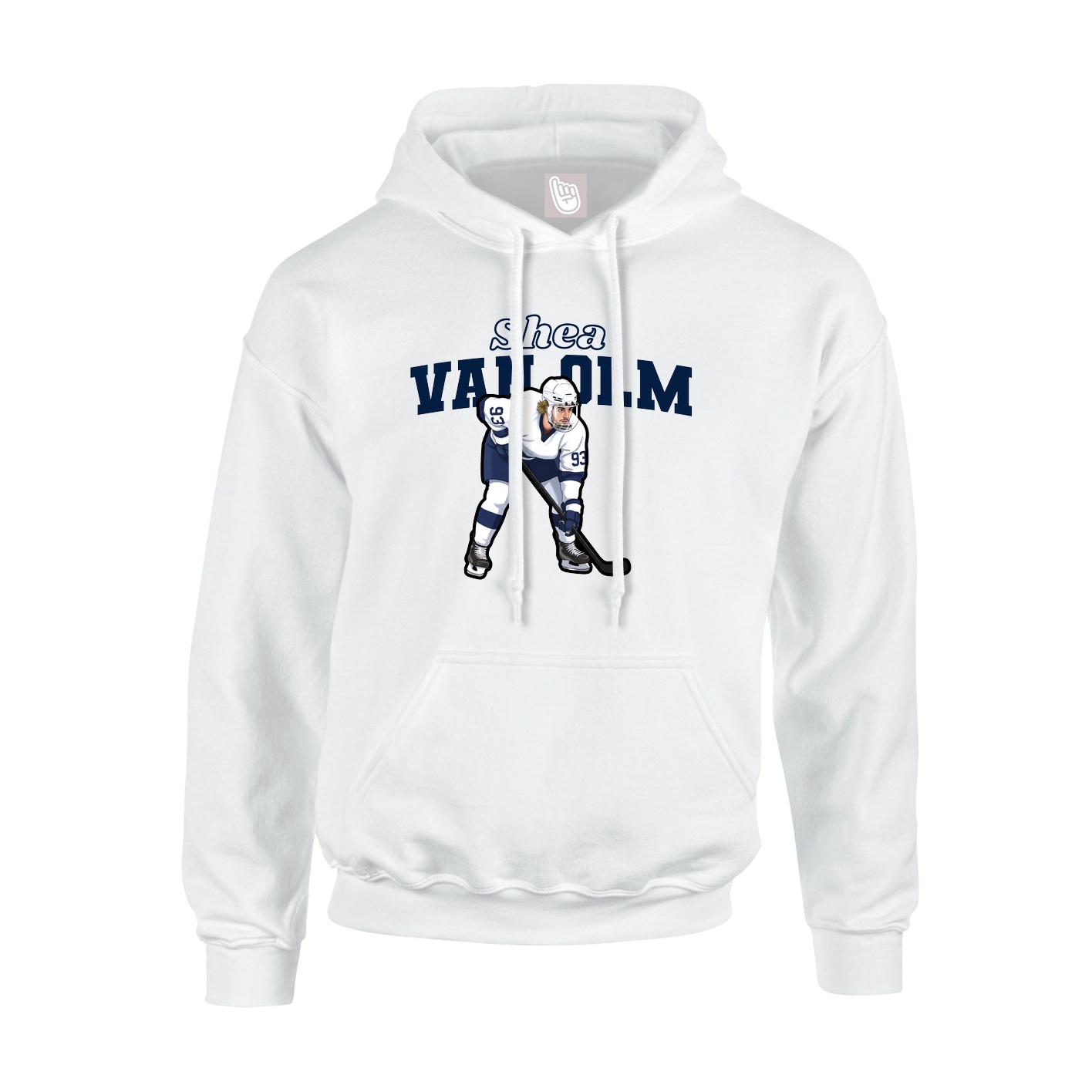 Hoodie — Name Arch in White