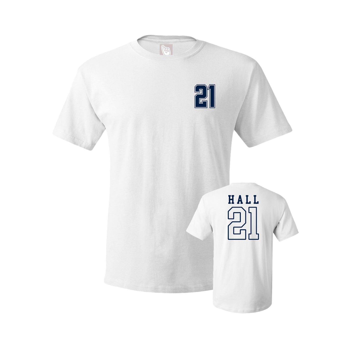 Youth Tee — Chest Back in White